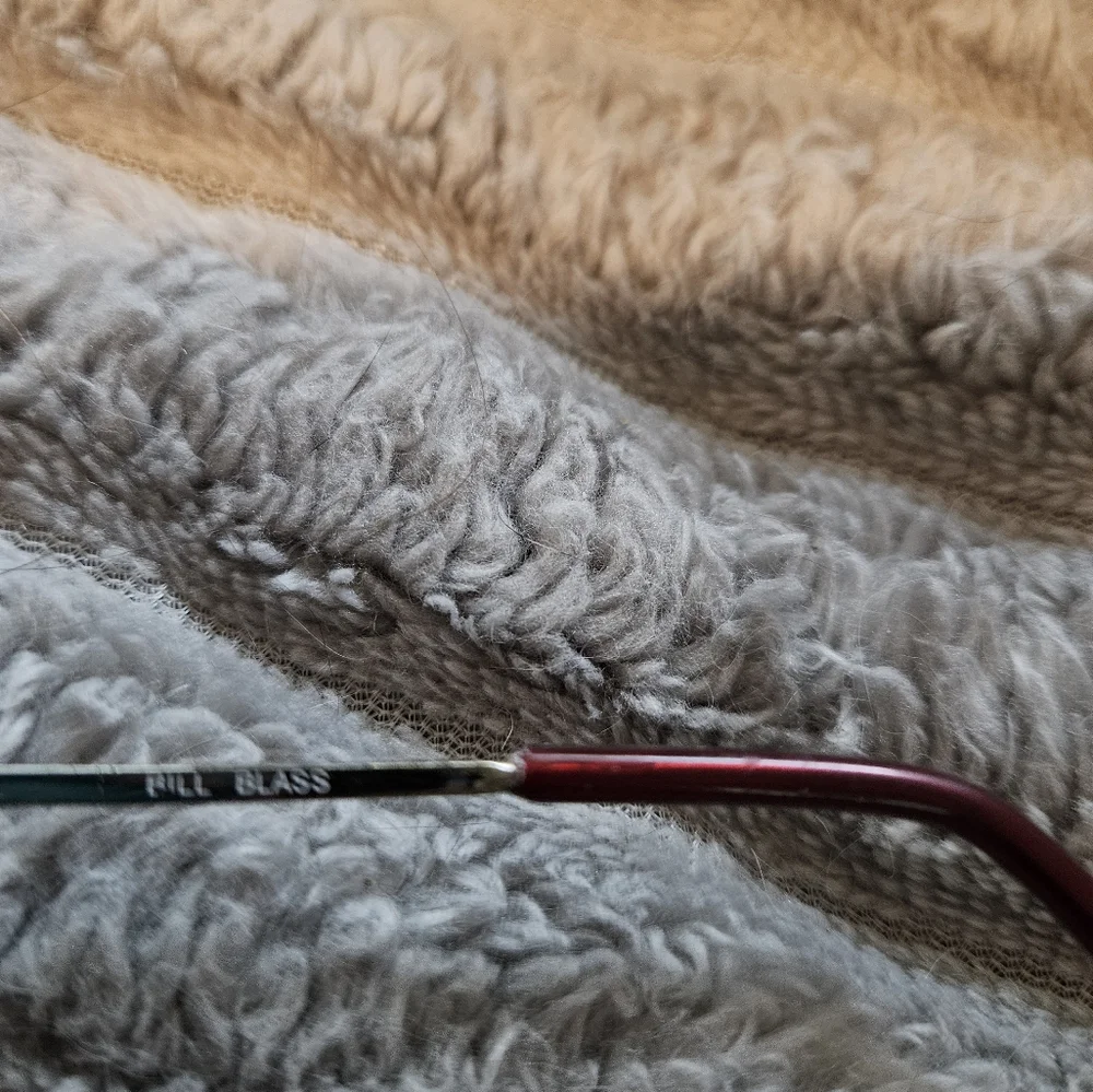 SALE ** Bill Blass Prescription Gold and Red  Eyeglasses